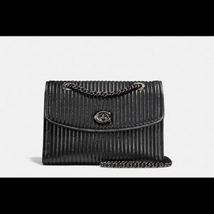 Parker With Quilting/Rivets —BLACK/DARK GUNMETAL